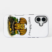キュートハロウィーンこうもり iPhone 16ケース (裏面横)