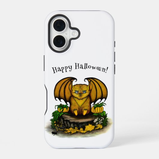 キュートハロウィーンこうもり iPhone 16ケース (裏面)
