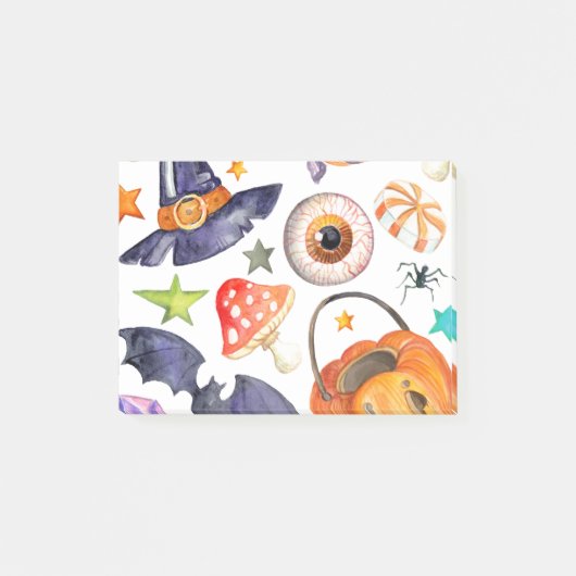 キュートハロウィーンイラストレーション ポストイット (正面)