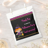 キュートハロウィーンウィッチガールハローウィンパーティ フェイバーバッグ (クリップ留めされた状態)