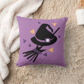 キュートハロウィーンウィッチブルーム紙吹雪 クッション (ブランケット)
