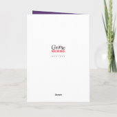 キュートハロウィーンウィッチ格言 空白の カード (裏面)