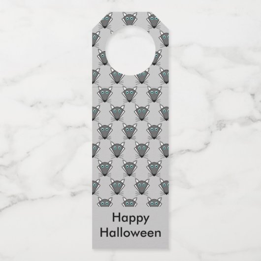 キュートハロウィーンウルフカスタム ボトルネックタグ (正面)