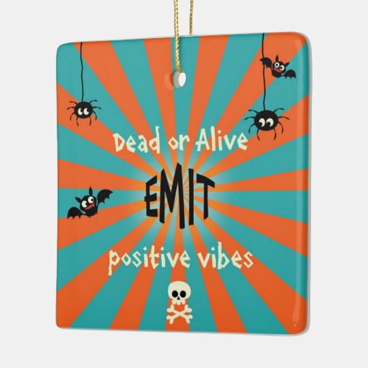 キュートハロウィーンオーナメント セラミックオーナメント (左)