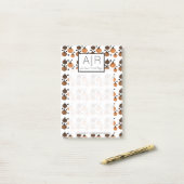 キュートハロウィーンカボチャ紙吹雪 ポストイット (デスク上)