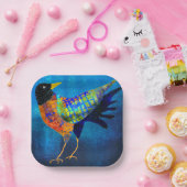 キュートハロウィーンクロウスクエア紙プレート ペーパープレート (パーティー)