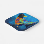 キュートハロウィーンクロウスクエア紙プレート ペーパープレート (傾斜あり)