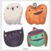 キュートハロウィーンコレクシ不気味ョン シール (シート)