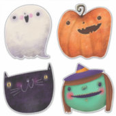 キュートハロウィーンコレクシ不気味ョン シール (正面)