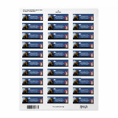 キュートハロウィーンコ不気味ルギハウス差出人住所 ラベル (フルシート)