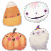 キュートハロウィーンデコールコレクシ不気味ョン シール (正面)