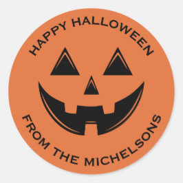 キュートハロウィーンハロウィーンのカボチャのちょうちんカボチャ ラウンドシール