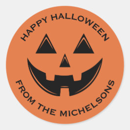 キュートハロウィーンハロウィーンのカボチャのちょうちんカボチャ ラウンドシール