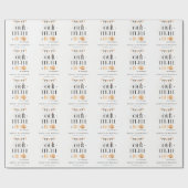 キュートハロウィーンパンプキンリトルブー子供の誕生日 ラッピングペーパー (フラット)