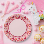 キュートハロウィーンピンクパステル ペーパープレート (パーティー)