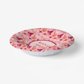 キュートハロウィーンピンクパステル ペーパーボウル (傾斜あり)