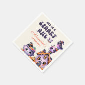 キュートハロウィーンファースト誕生日 スタンダードカクテルナプキン (角)