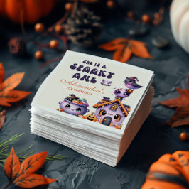 キュートハロウィーンファースト誕生日 スタンダードカクテルナプキン