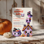 キュートハロウィーンファースト誕生日 招待状