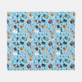 キュートハロウィーンフリースブランケット フリースブランケット (正面(横))