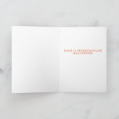 キュートハロウィーンブースカルボーンデザイン カード (内部)