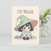 キュートハロウィーンマジカルかわいいベビーウィッチ シーズンカード (スタンド正面)