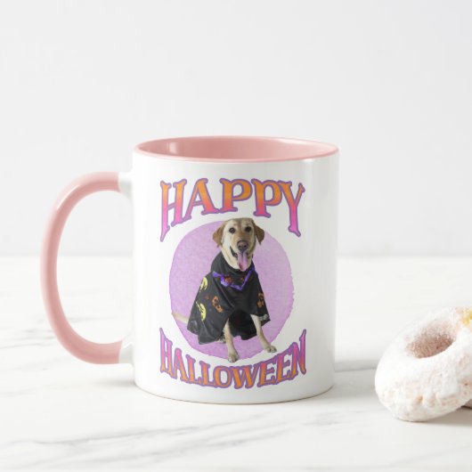 キュートハロウィーンラブラドールマグ マグカップ (ドーナツ)