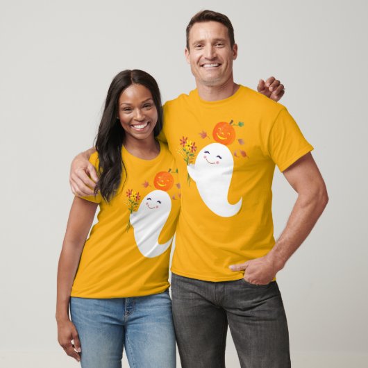 キュートハロウィーンリトルブー幽霊 Tシャツ (ユニセックス)