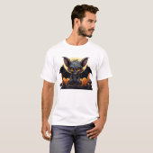 キュートハロウィーンヴァンパイアこうもり Tシャツ (正面フル)