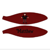 キュートハロウィーンヴァンパイア名前をカスタムする ミニバスケットボール (パネル)