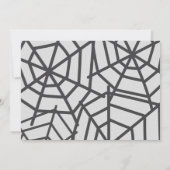 キュートハロウィーン子供の誕生日 招待状 (裏面)