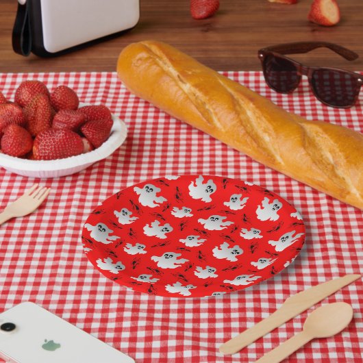 キュートハロウィーン幽霊たち紙プレート ペーパープレート (ピクニック)