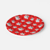 キュートハロウィーン幽霊たち紙プレート ペーパープレート (アングル)