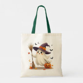 キュートハロウィーン幽霊ウィッチ トートバッグ (裏面)