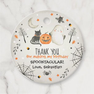 キュートハロウィーン幽霊スポオクタキュラー誕生日デコール フェイバータグ