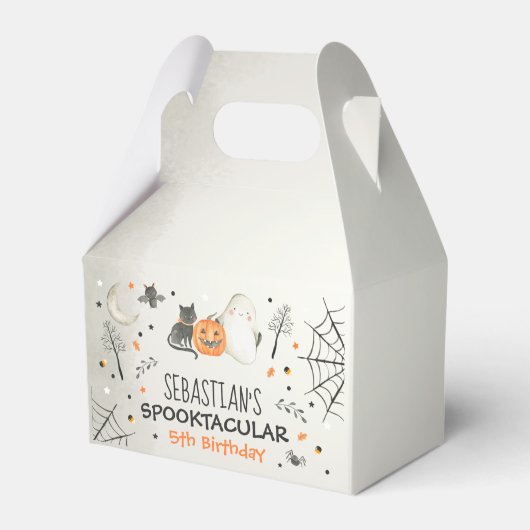 キュートハロウィーン幽霊スポオクタキュラー誕生日デコール フェイバーボックス (正面サイド)