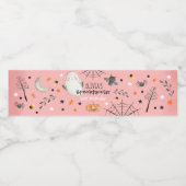 キュートハロウィーン幽霊スポオクタキュラー誕生日デコール ペットボトルラベル (シングルラベル)