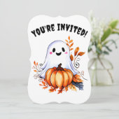 キュートハロウィーン幽霊パーティー 招待状 (スタンド正面)