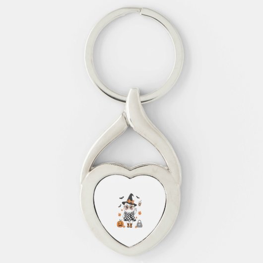 キュートハロウィーン幽霊 キーホルダー (正面)