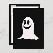キュートハロウィーン幽霊 ポストカード (正面/裏面)