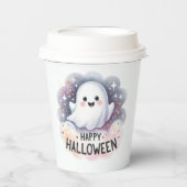 キュートハロウィーン幽霊 紙コップ (正面)