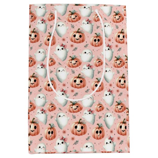 キュートハロウィーン抱き枕 ミディアムペーパーバッグ (正面)