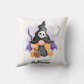 キュートハロウィーン格言ウィッチ装飾用クッション クッション (裏面)