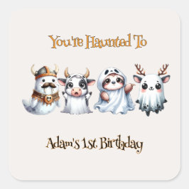 キュートハロウィーン誕生日 スクエアシール