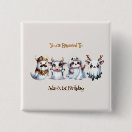 キュートハロウィーン誕生日 缶バッジ