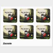 キュートハローウィンパーティドラキュラ スクエアシール (シート)