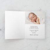 キュートハロー秋秋ベビー2フォト誕生 案内状 (内部)