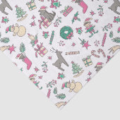 キュートハンドドロッドホリデードードルズクリスマス 薄葉紙 (詳細)