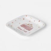 キュートハンドドロッド春イースターブランチ ペーパープレート (傾斜あり)