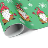 キュートハンドドロッド格言フェスティバルホリデークリスマス ラッピングペーパー (ロールコーナー)